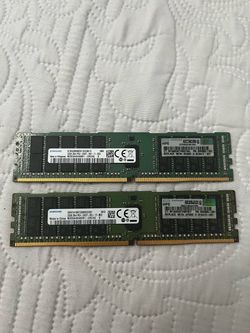 Samsung 32GB DDR4 PC4-2400T Server RAM x2