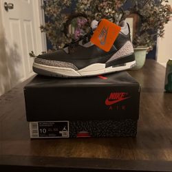 Jordan 3 Black Cement DS Size 10