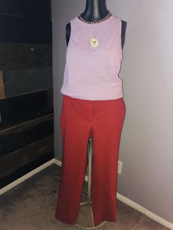 Orange Dress Pants Size 8