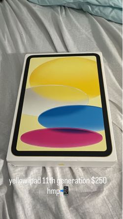Yellow ipad (A16) 11th generation