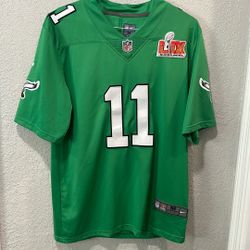 Eagles AJ Brown SuperBowl Patch Jersey