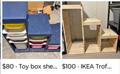 Ikea trofast toy shelf bin bins storage organizer shelves toy box container cabinet playroom toddler