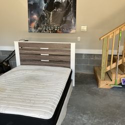 Full Size Headboard Boxspring and frame 