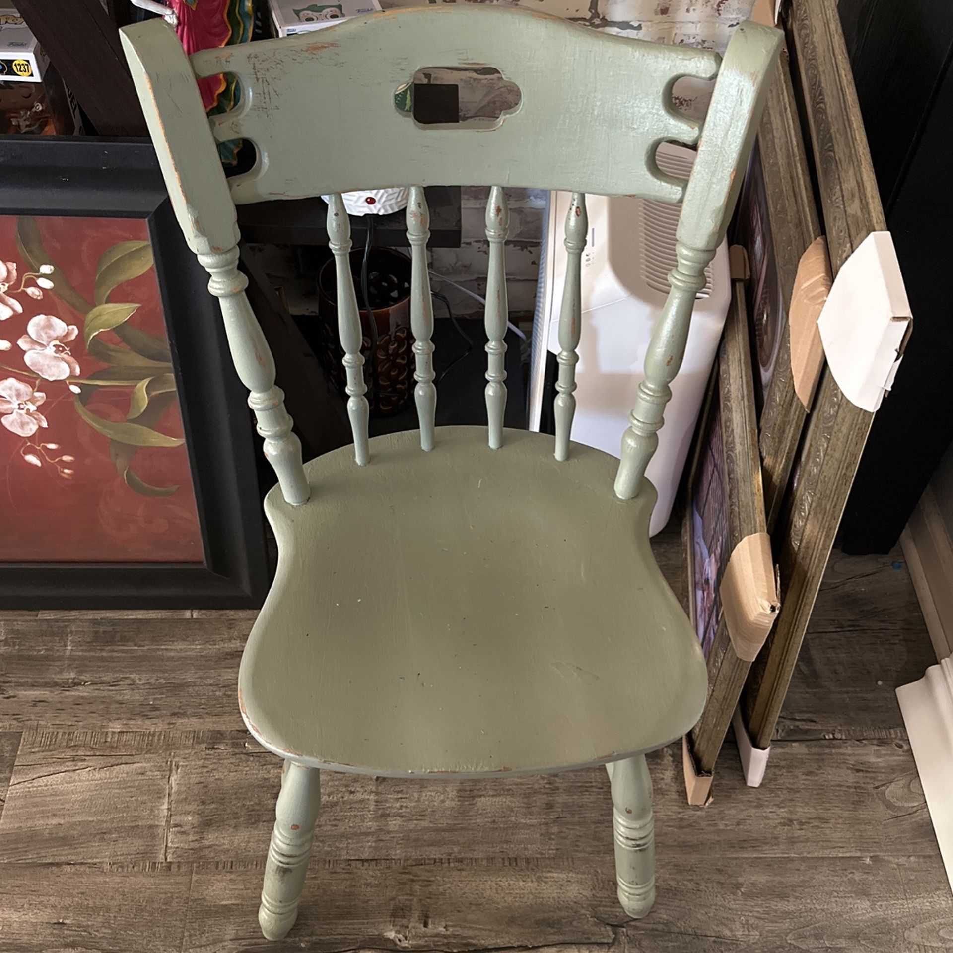 Green Wooden Chair 