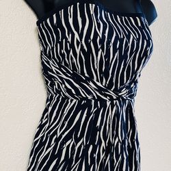 LOFT By Ann Taylor, Black & White Zebra Print Dress, Size 4