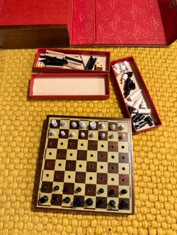 Vintage Drueke chess checkers backgammon acey ducey
