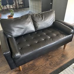 Faux leather Loveseat 