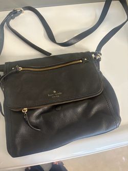 Kate Spade New York Black Leather Crossbody Bag