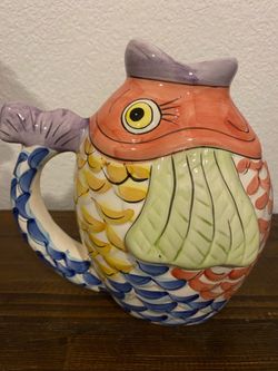 Vibrant Color Fish pitcher