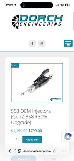 Oem S58 injectors