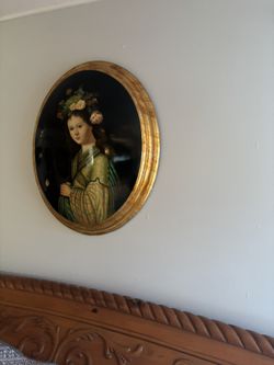 oval antique painting 