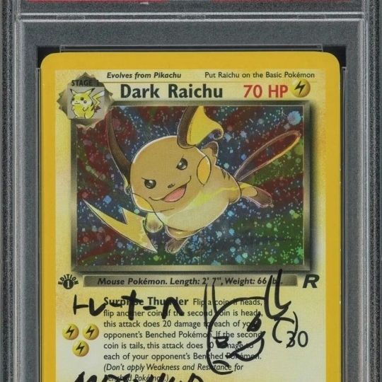 first edition pokemon card value Dark Raichu