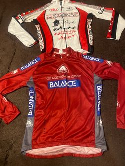 Long sleeve adult cycling jerseys size large