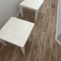 White Side tables 