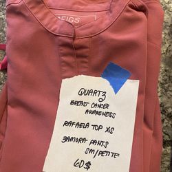 Fig, scrubs set breast, cancer awareness, edition