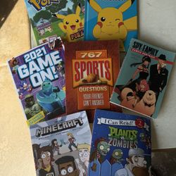 Gamer Pokemon Anime Minecraft Sports Kids Boys Books 