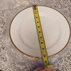 Plate Set Gold Rim