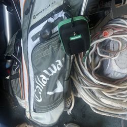 Callaway Golf Bag With Clubs And Rangefinder 