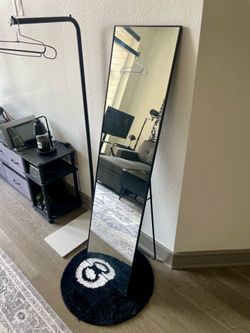 Full Length Standing Mirror Black Frame