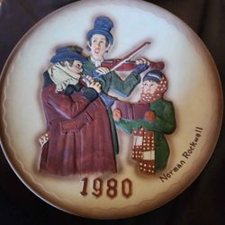 Norman Rockwell Christmas collectors plates
