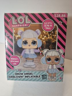 New- Open- Box! LOL Snow Angel Inflatable 3.2 ft.tall