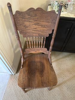 Vintage oak dinning chairs