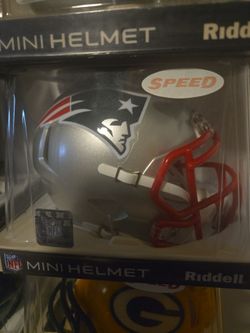 New England Patriots mini football helmet