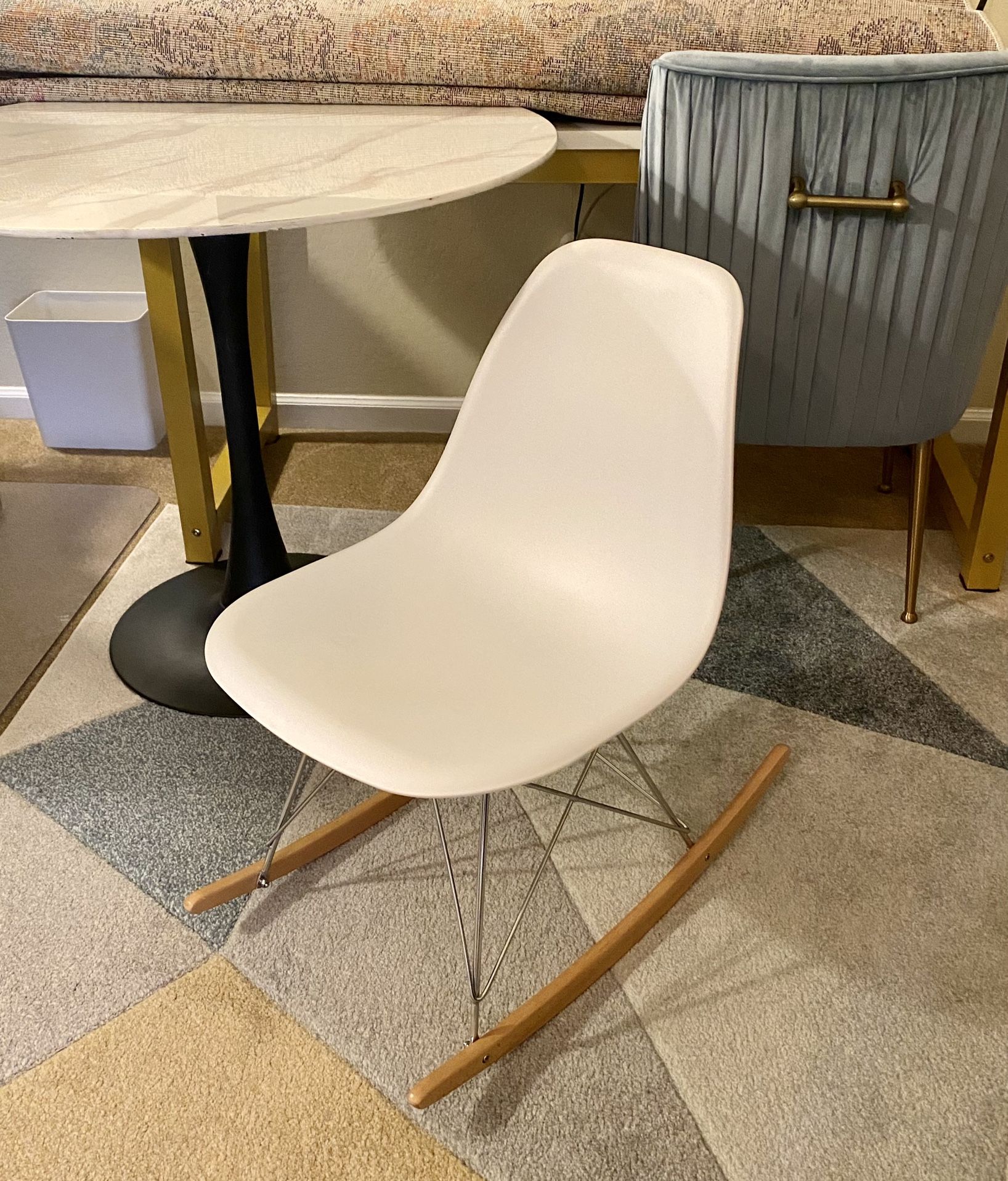 Mid century modern style rocking chair