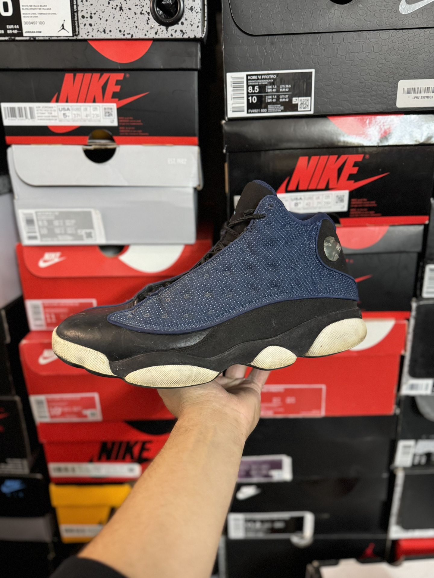 Jordan Brave Blue 13s size 11 USED (Needs Cleaning)