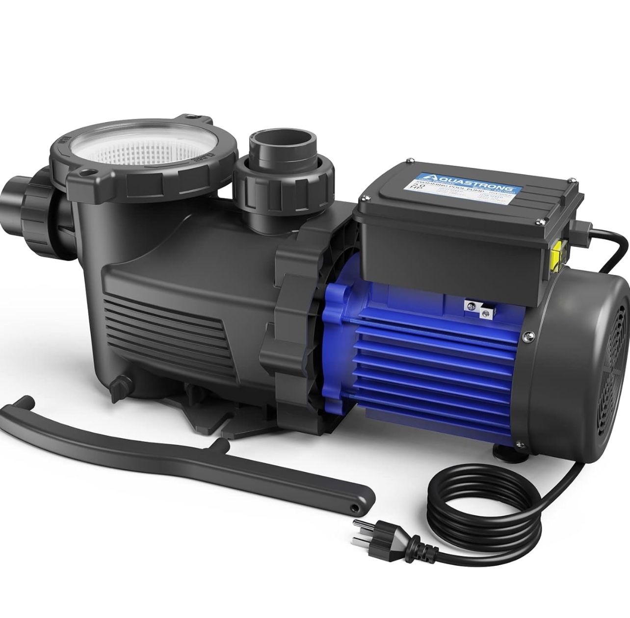 In/Above Ground Pool Pump, 2 HP Dual Speed 5486GPH with 115V High Flow,Powerful Self Priming Swimming Pool Pump with Filter Basket for Swim