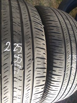 225 55 17 two Goodyear tires $25 each