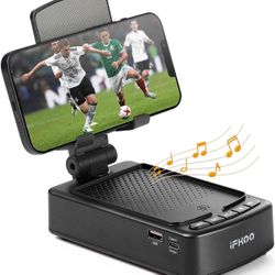 Gifts for Men Women, Phone Stand with Bluetooth Speaker BT5.3, Gifts for Him Dad Who have everything, Phone Holder with Wireless Speaker for iPhone/An
