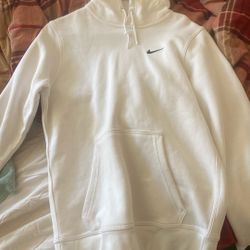 small white nike hoodie