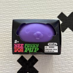 NEW Schylling NeeDoh Funky Pup Neon Purple Fidget Toy NIB