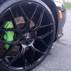 Ashanti Black 22 inch wheels and tires. 