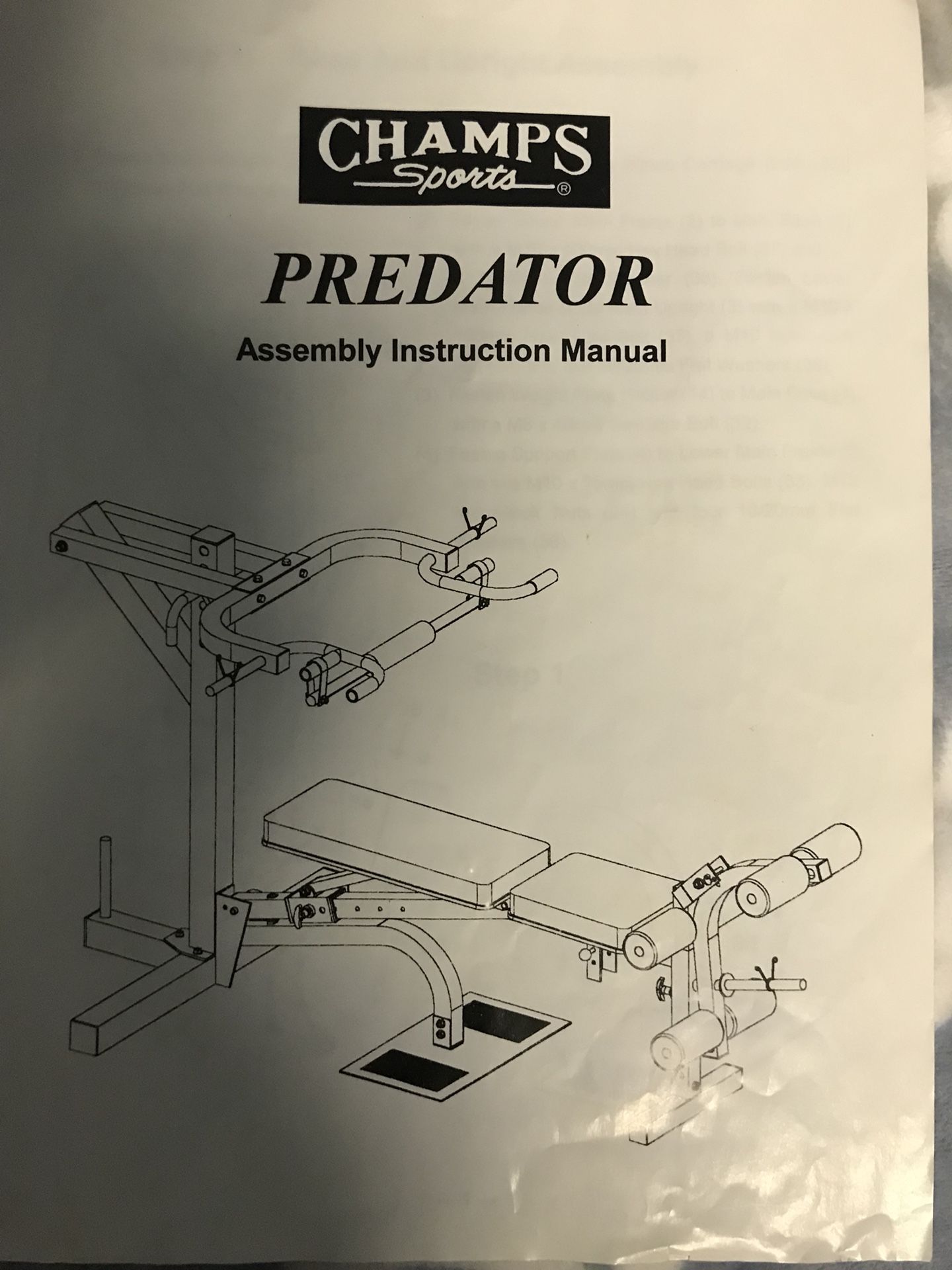 Champs sports predator weight bench shop