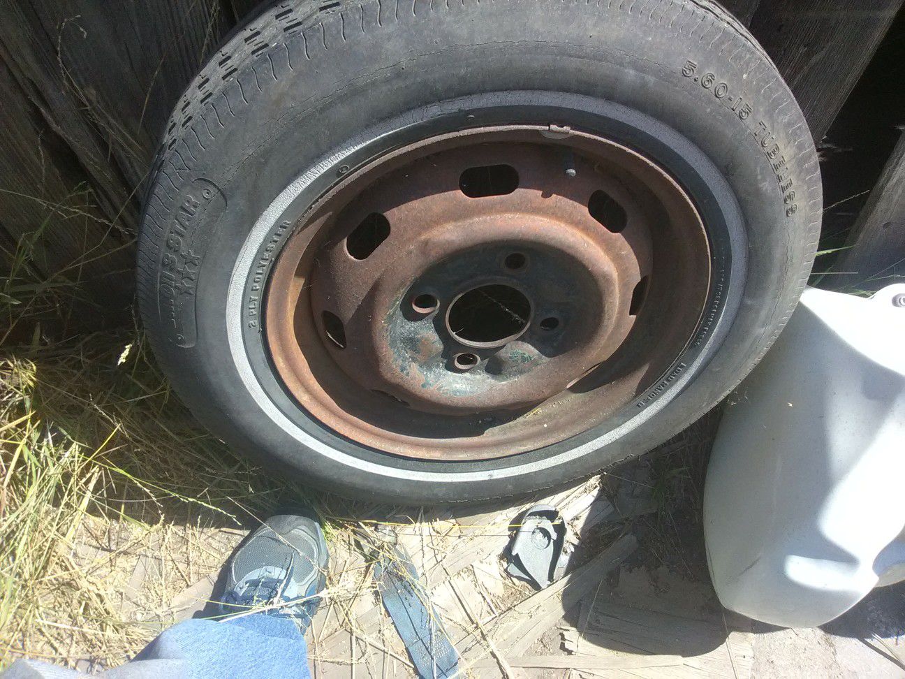 Karmann Ghia rim and tire