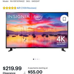 55” Insignia Fire T. V