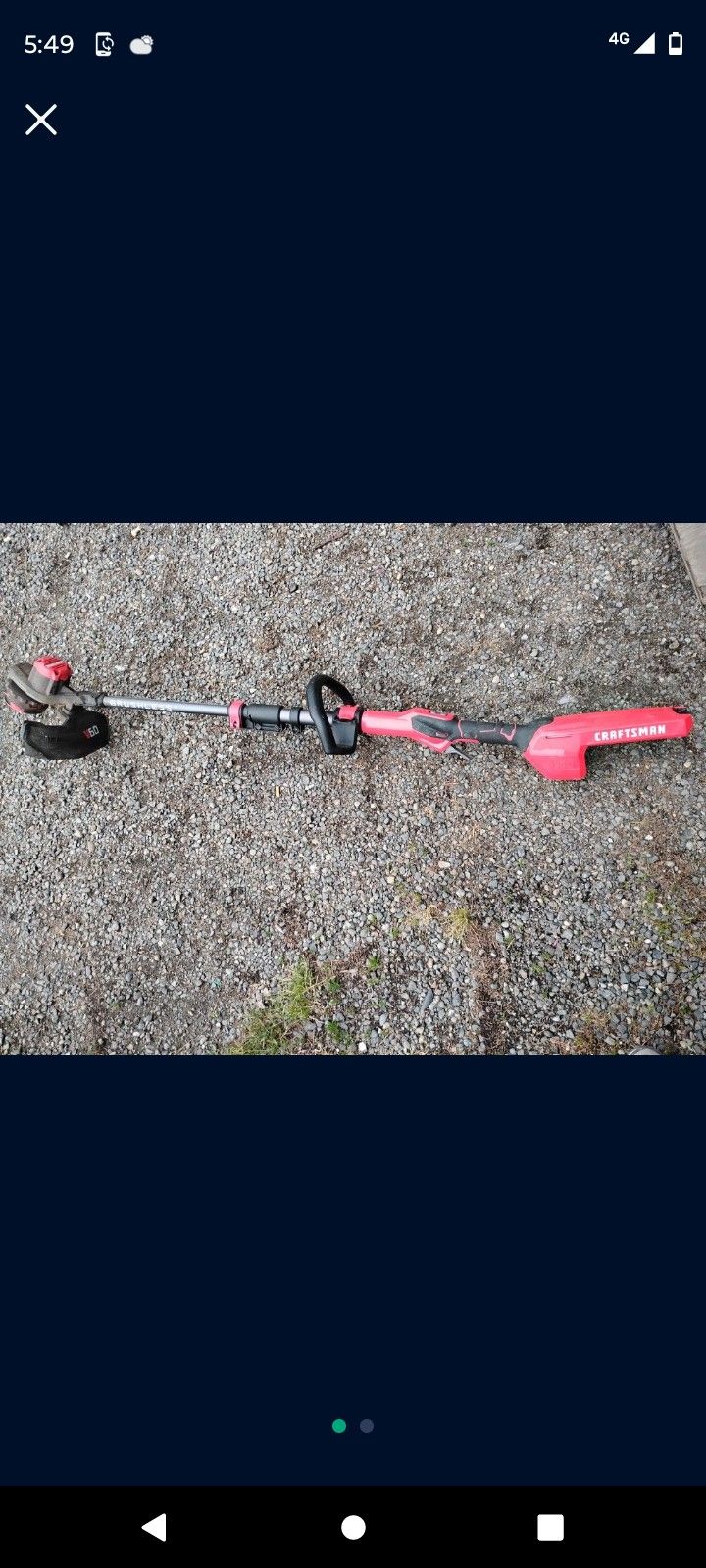 Craftsman V60 Brushless Weed Whacker (TOOL ONLY)