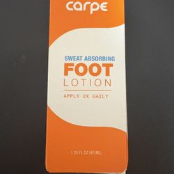 New - $8 - Carpe Foot Lotion 1.35 fl oz