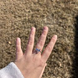 Bridgerton Blue Bow Ring 