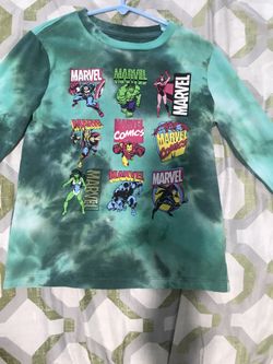 Marvel Boys Long Sleeve Shirt Size Medium Fits Like 7/8 Boys 