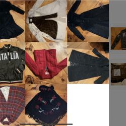 Huge Lot Of Vintage Coats, Wool, London Fog, Puffer Coats, Capes Rain Jacket’s 80s Italy Jacket Izod Jacket 