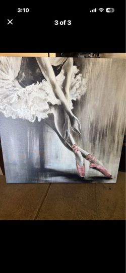 Ballerina Canvas Artwotk