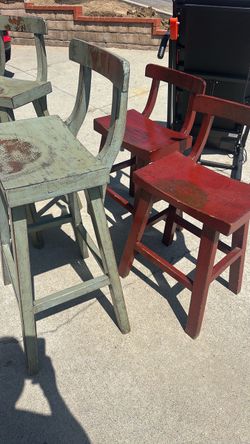 Solid wood designer chairs tall bar