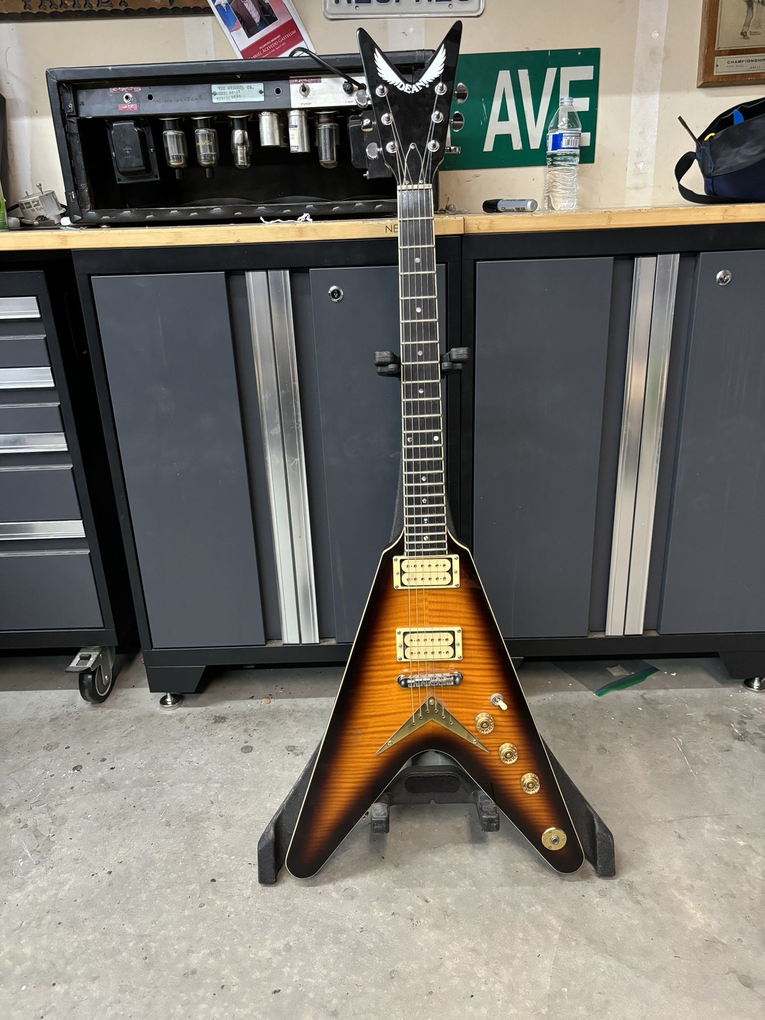 Dean Chicago Flame Flying V