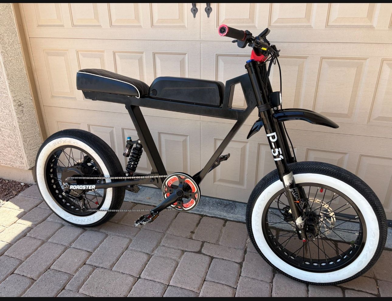 P-51 Roadster Ebike With New Factory Motor