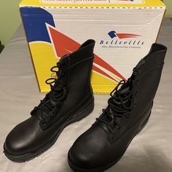 Men’s Black 12” Safety Boots Size 8W
