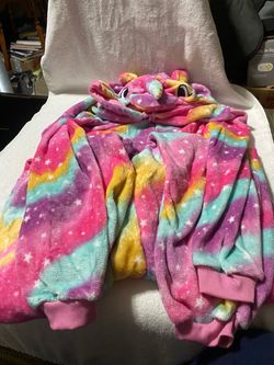 Size L Rainbow Unicorn Kigurumi Onesie Pajamas