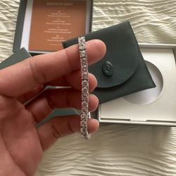 White Sapphire Tennis Bracelet